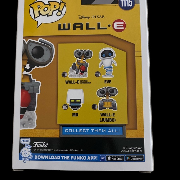 Funko Toys Funko Pop Disney Wall E Walle With Fire Extinguisher Vinyl Figure 115 Poshmark